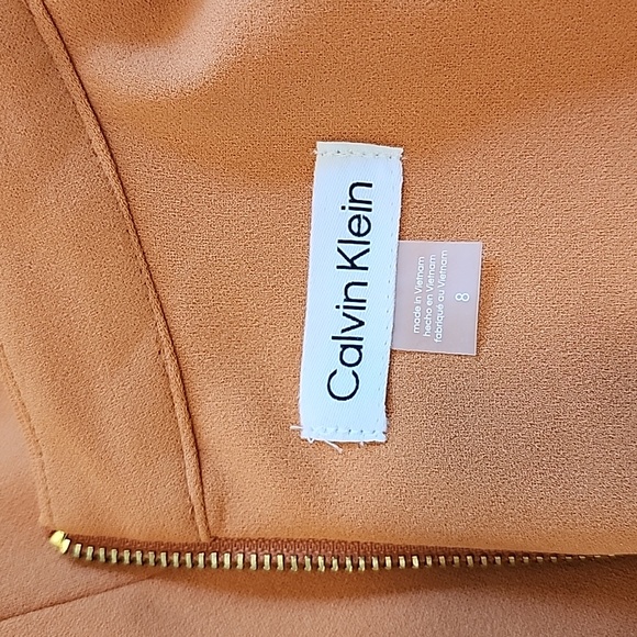 NWT Calvin Klein Sleeveless Bow Neck Sheath Dress, Size 8 - Picture 12 of 14